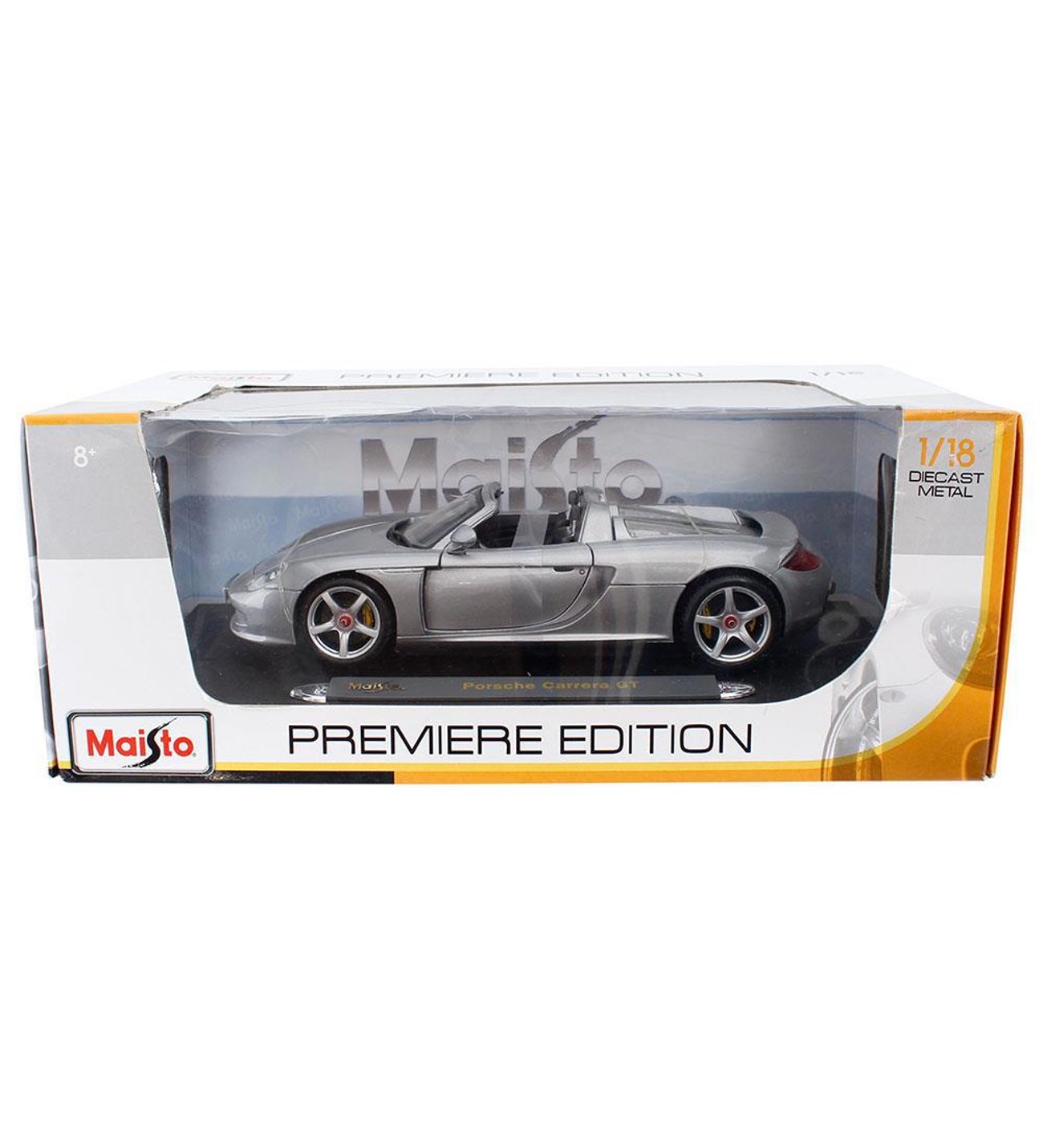 Maisto Porsche Carrera GT 1:18 Model Araba Gri