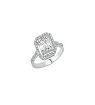 14 Ayar Altın Baget Taşlı Yüzük