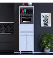 Modilayn VİYA 60x194,6x56 cm 1 çekmece 3 kapaklı Mutfağınıza Yepyeni Fırın ve Mikrodalga Dolabı