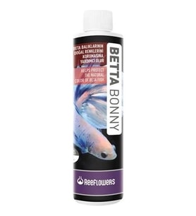 ReeFlowers BettaBonny 50 ml. Skt:12/2028 Beta Balıklarının Doğal Renklerini Korumasına Yardımcı Olur