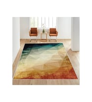 Rovigo Home Dijital Baskı Yıkanabilir Kaymaz Taban Salon Halısı RVG1607 100x200 cm (Yeşil)