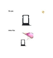 Uyumlu İphone 13 Mini Sim İç Yuvası Tekli Siyah Sim yuvası sim tepsisi sim aparatı yeni sim yuvası tekli sim tepsisi sim çekmecesi