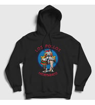 Presmono Unisex Beyaz Los Pollos Hermanos Breaking Bad Kapüşonlu Sweatshirt 406799tt (Siyah)