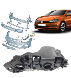 Vw Polo Sol Ön Tampon Braketi 2018 Sonrası 2G0807183