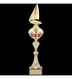 ODAK KUPA - Figürlü Kupalar - Yelken Figürlü Kupalar FG-064 A - 53 cm