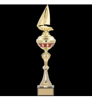 ODAK KUPA - Figürlü Kupalar - Yelken Figürlü Kupalar FG-064 A - 53 cm