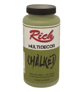 Rich Multi Decor Chalked Akrilik Boya 500 cc. 4568 YAĞ YEŞİLİ 