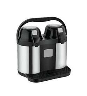 COOKER 2027 5 Litre Çiftli Çelik Termos Stainless Thermos 5 Liter (Siyah)