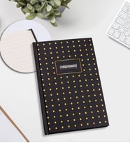 Kişiye Özel Puantiye Desenli Defter