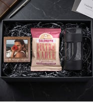 Kişiye Özel Fotoğraflı Çerçeve & French Press & Taze Filtre Kahve Hediye Seti