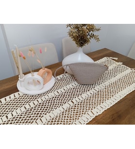 Jüt Hasır Özel Tasarım 20 Cm Clutch Çanta Pamuk Makrome El Emeği