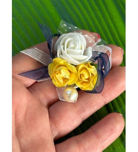 4X4 CM ÇİÇEKLİ İNCİ BONCUKLU İĞNELİ BROŞ YAKA İĞNESİ TÜRBAN İĞNESİ