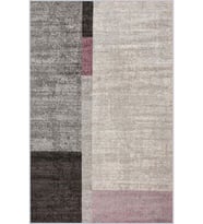 Eliana Home Baskılı, Yıkanabilir Kaymaz Taban Salon Halısı LNA1423 100x150 cm (Pembe)