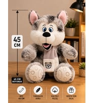 Sevimli Husky Dostum Peluş 45cm