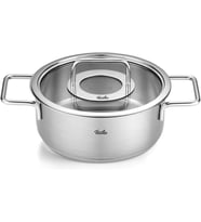 Fissler Pure Collection Cam Kapak Kısa Tencere 20 Cm