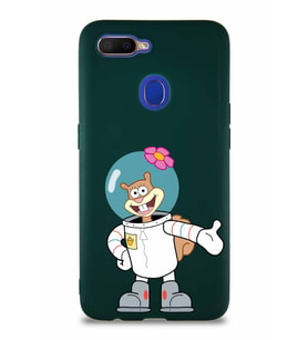 Oppo A5S Soft Premier Kapak Sandy Tasarımlı Silikon Kılıf - Yeşil (Şeffaf)
