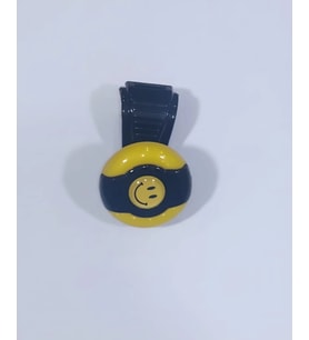Sarı-Siyah Dönebilen Vites Topuzu Gülen Yüz Stickerlı