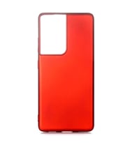 Samsung Galaxy S21 Ultra Kılıf Soft Mat Premier Case (Kırmızı)