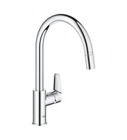 GROHE BAUEDGE TEK KUMANDALI EVİYE BATARYASI SPİRALLİ KROM G30536000