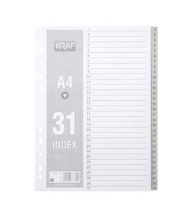 Kraf Separatör 1-31 Rakamlar 