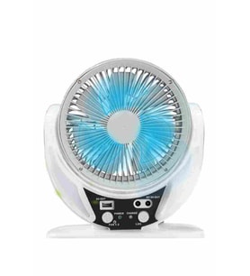 Qpen Led Işıklı Geniş Açılı Masaüstü Soğutma Fanı