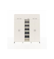 Arges Dolap 18 Raflı 9 Kapaklı 220x30x243 Aytaşı-Aytaşı/Antrasit