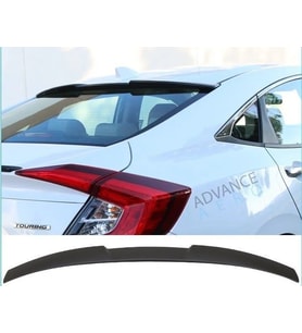 Honda Civic Uyumlu Fc5 Cam Üstü Spoiler Beyaz Boyalı