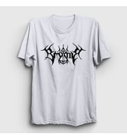 Presmono Unisex Beyaz Logo Metal Brymir T-Shirt 527713tt (Beyaz)