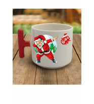 En Güzel Hediye Kırmızı T Kulp Yeni Yıl Hoho Noel Baba Tasarımlı Çay Fincan Modelleri