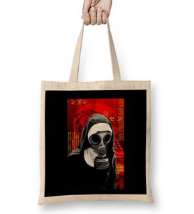 Gas Mask Nun Bez Çanta Uzun Saplı