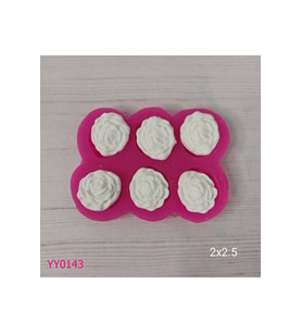 YY0143 Çoklu Çiçek Altılı Silikon Kalıp