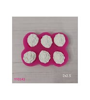 YY0143 Çoklu Çiçek Altılı Silikon Kalıp
