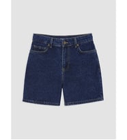 LCW Petite Lacivert Regular Fit Kadın Jean Şort