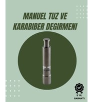 Orta Boy Kararbiber Tuz Öğütücü – Kolay Kullanım, Şık Tasarım