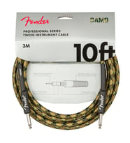 Fender Professional Düz/Düz Uçlu 3m Woodland Camo Enstrüman Kablosu
