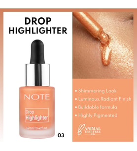 Cosmetics Drop Highlighter 03 Candlelight Işıltılı Likit Aydınlatıcı