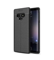 Samsung Galaxy Note 9 Kılıf Esnek Pu-Deri Leather-Pu Serisi Protected Case (Siyah)