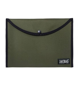 Jacbag Haki Yeşil Erkek A4 Çıtçıtlı Dosya Defter Tablet ve Evrak Çantası