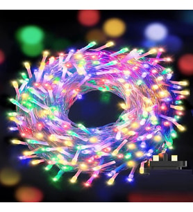 RENKLİ VIP PROFESYONEL 50 METRE RENKLİ LED IŞIK 220V FİŞLİ RENKLİ YILBAŞI IŞIĞI ŞEFFAF KABLOLU MODLU