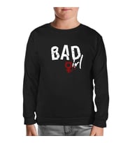 Bad Girl - Sin Siyah Çocuk Sweatshirt