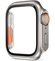 Apple Watch 7/8/9 45mm ile Uyumlu Watch Ultra Görünümlü Kasa Dönüştürücü Ekran Koruyucu 25