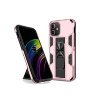 Apple iPhone 12 Pro Max Uyumlu Kılıf Zore Volve Kapak (Rose Gold Altın)