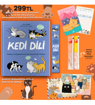 Kedi Dili - Kartpostal - Aşı ve İlaç Kartı - Ayraç ve Wanpy 14g'lık 2 Adet Ödül Maması(Karışık)
