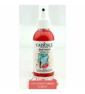 Cadence Your Fashion Sprey Kumaş Boyası 100 ml. 1107 SCARLET 