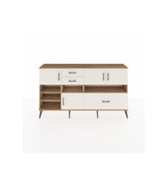 Arges Konsol 7 Raflı 3 Çekmeceli 4 Kapaklı 176x30x99 Çam-Aytaşı