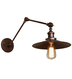 MYLİGHTS   RETRO BAKIR ESKİTME MAFSALI HAREKETLİ RUSTİK APLİK Eskitme