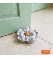 Dekoratif Beton 3D Çiçek Kapı Stoperi, Çok Amaçlı Kapı Tutucu, Masa Örtüsü Ağırlığı, Sehpa Dekoru, Bahçe Yer Dekor Aksesuarı