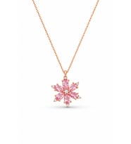 Özel Kutulu Kadın Kolye - Pembe Lotus Rose Lotus Çiçeği Kadın Kolye