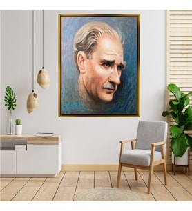 ÇERÇEVELİ ATATÜRK TABLO S454