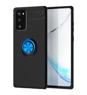 Samsung Galaxy Note 20 Yüzüklü Power Silikon Kılıf (Mavi)